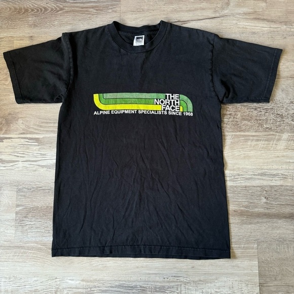 The North Face 00s black and green men’s gorp t shirt size S 19x26 - Picture 1 of 4